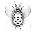 Ladybug tattoo design idea