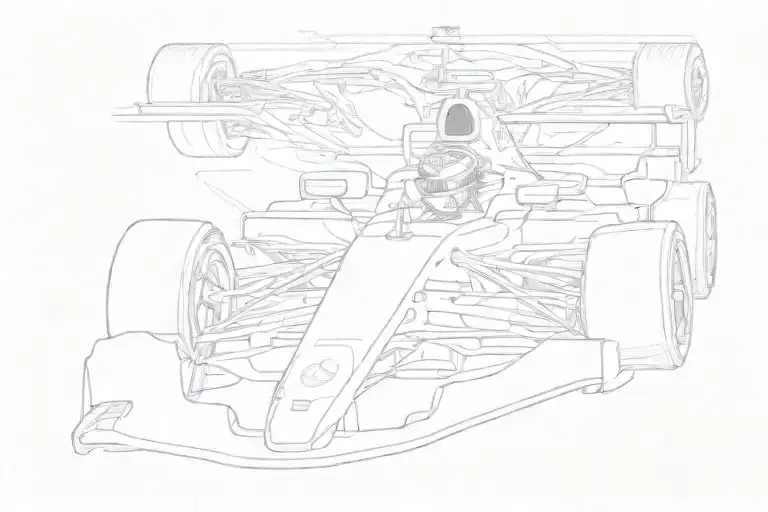 formula one car Lewis Hamilton  tattoo design idea