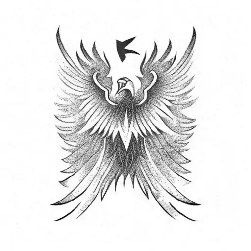 eagle, Phoenix, oak tree, unbreakable tattoo design idea