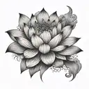 lotus nuclear explosion tattoo design idea