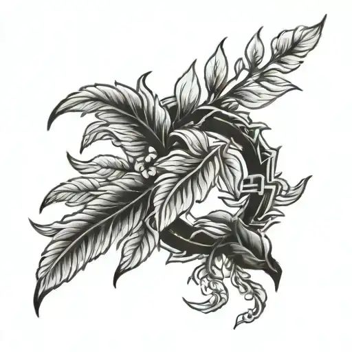 A   laurel wreaths   tattoo design idea