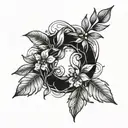 A   laurel wreaths   tattoo design idea
