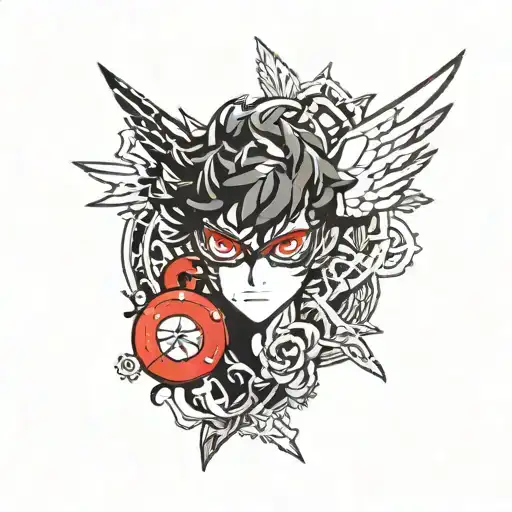 take your time persona 5 tattoo design idea
