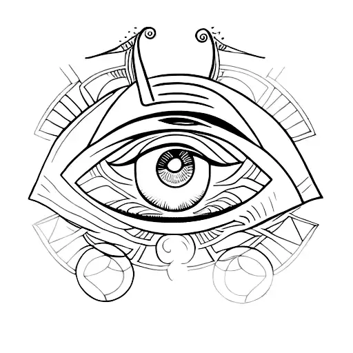 Eye of Ra tattoo design idea