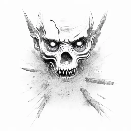 zombie tattoo design idea