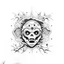 zombie tattoo design idea