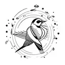 Swallow Bird tattoo design idea