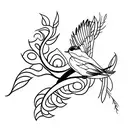 Swallow Bird tattoo design idea