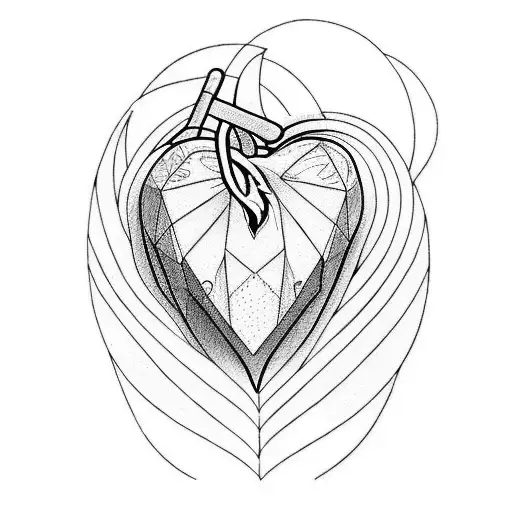 Crying Heart tattoo design idea