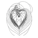 Crying Heart tattoo design idea