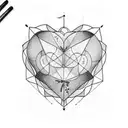 Crying Heart tattoo design idea