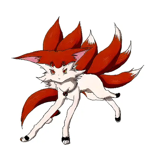  kurama, 9 tail fox tattoo design idea