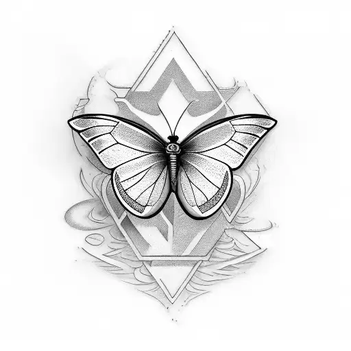 Make a tattoo design with the letter K E B in the shape of a butterfly. tattoo design idea
