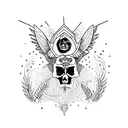 paradoxal tattoo, mental health tattoo design idea