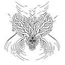 paradoxal tattoo, mental health tattoo design idea