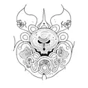 paradoxal tattoo, mental health tattoo design idea