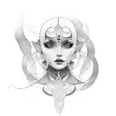 3 generations woman  tattoo design idea