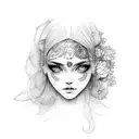 3 generations woman  tattoo design idea