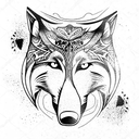 Wolf tattoo design idea