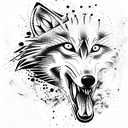 Wolf tattoo design idea