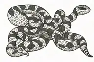 Milk snake tattoo design idea