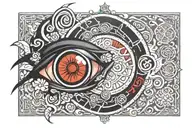 itachi sharingan eyes tattoo design idea