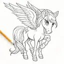 very easy, for a beginner tattoo artist and something related to the cartoon my litle pony tattoo design idea