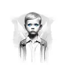 children tattoo design idea