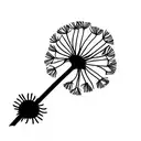 Dandelion tattoo design idea