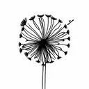 Dandelion tattoo design idea