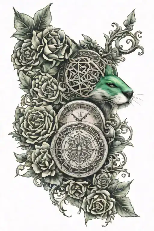 Jade written tattoo design idea