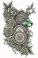 Jade written tattoo design idea