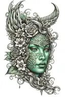 Jade written tattoo design idea