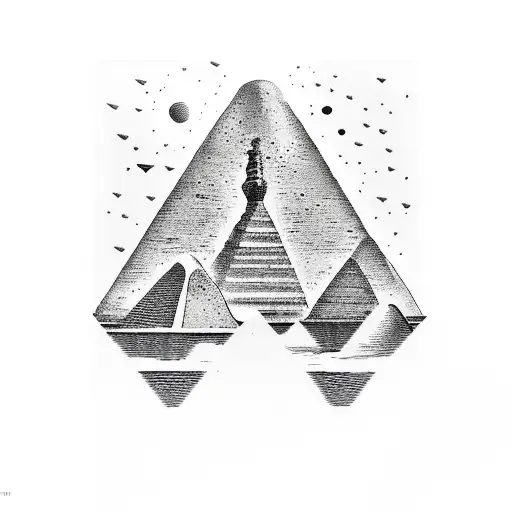 Egyptian , space and Texas tech  tattoo design idea