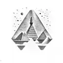Egyptian , space and Texas tech  tattoo design idea