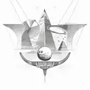 Egyptian , space and Texas tech  tattoo design idea