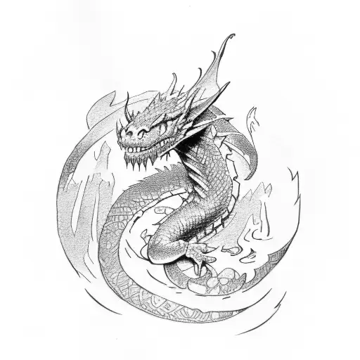 hobbit, smaug the dragon, Dwarvish tattoo design idea