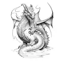 hobbit, smaug the dragon, Dwarvish tattoo design idea
