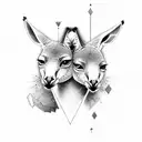 kangaroo tattoo design idea