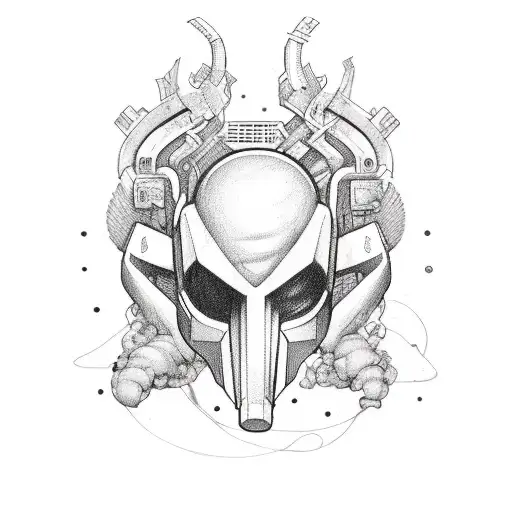 her's band logo with a mix of jessica pratt softness with lomelda, a little tragic but optomistic with bane's world tattoo design idea