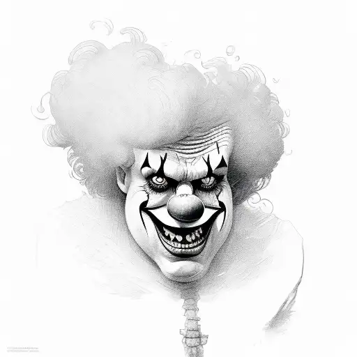 Miss the clowns, not the circus tattoo design idea