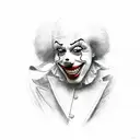 Clowns leaving circus tattoo design idea