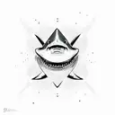 shark-infinity sign-heart -waves tattoo design idea