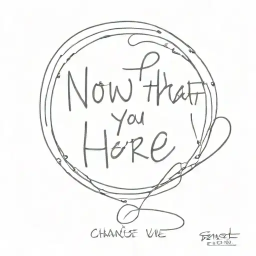  Now that you're here I want nothing to change You pick me up when im down Because of you, I have a purpose  tattoo design idea