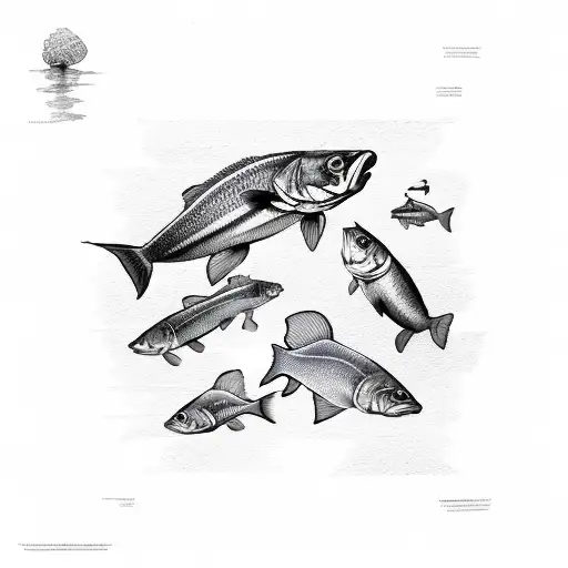 fishbones tattoo design idea