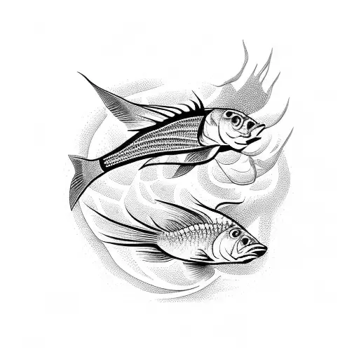 fishbone tattoo design idea