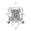 aries tattoo design idea