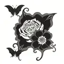 gothic tattoo for mother tattoo design idea