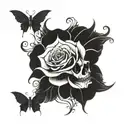 gothic tattoo for mother tattoo design idea