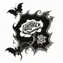 gothic tattoo for mother tattoo design idea
